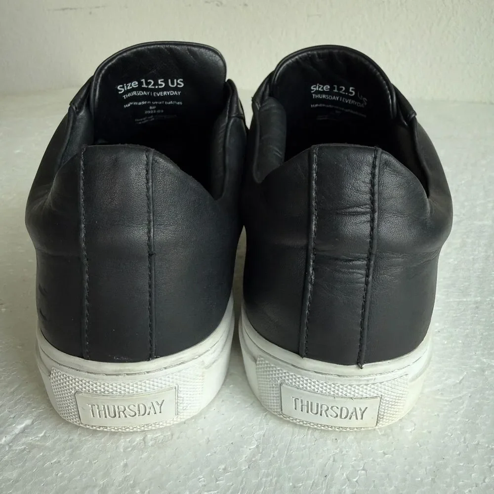 Thursday Premier Low Top Men's Black White Casual Classic Shoe Sneaker Size 12.5